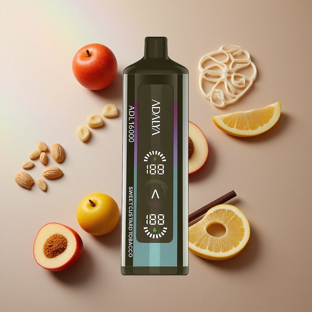 Adalya ADL 16000 PRO Puffs Vape Desechable Crema de Tabaco Dulce Pantalla Digital Colombia wholesale