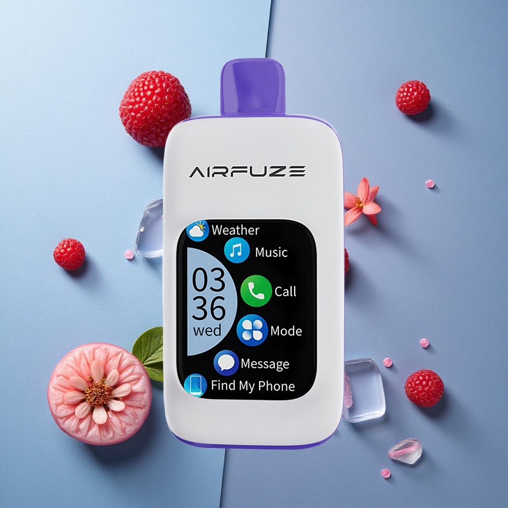 AirFuze Smart 30000 Puffs Disposable Pod Azul Frambuesa Hielo Pantalla Táctil Colombia wholesale