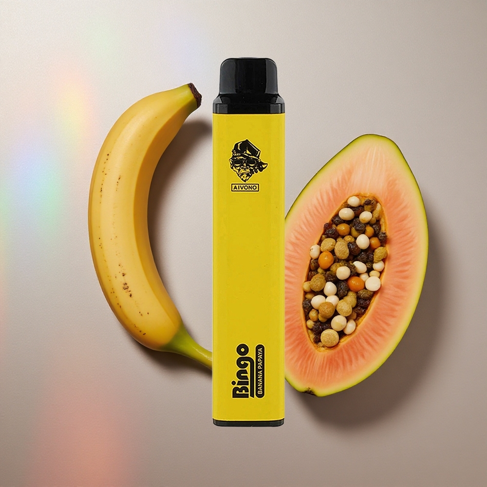 Aivono Aim Bingo 4000 Puffs Plátano Papaya 10mL Colombia wholesale