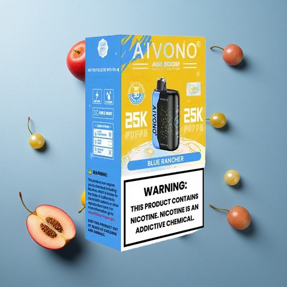Aivono Aim Boom 25000 Puffs Blue Rancher 28ml Capacidad Colombia wholesale