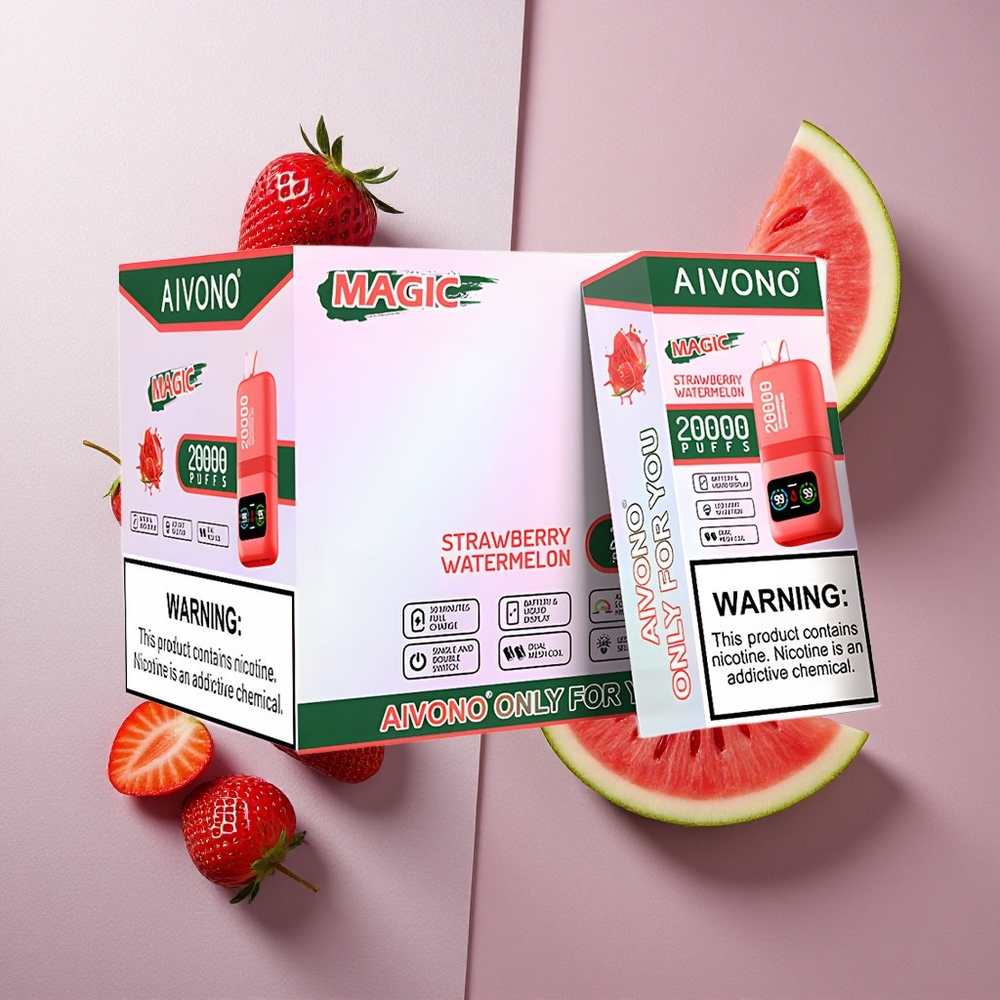 Aivono Aim Magic 20000 Puffs Fresa Sandía Dual Malla Colombia wholesale