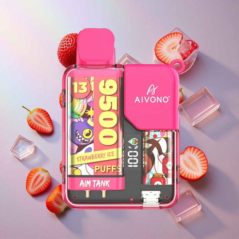 Aivono Aim Tank 9500 Puffs Fresa Helada 18ml Colombia wholesale