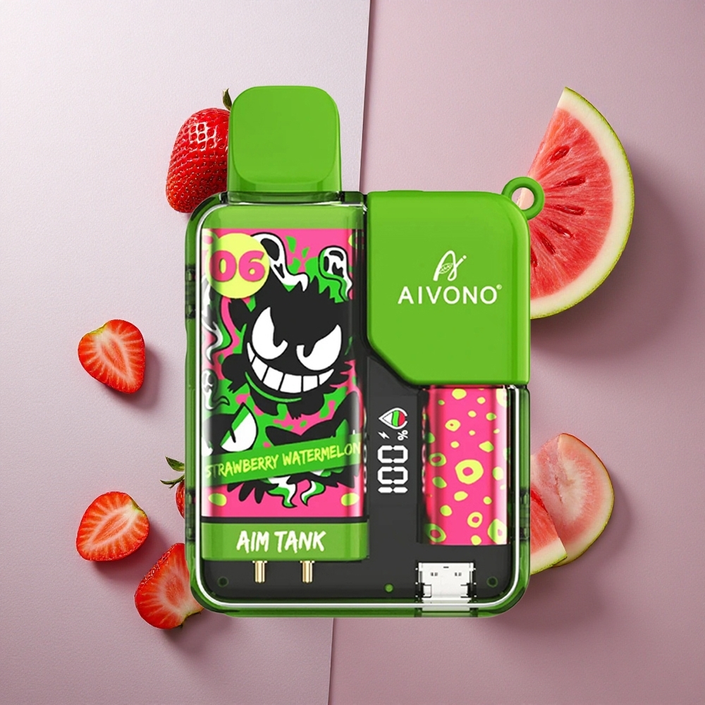 Aivono Aim Tank 9500 Puffs Fresa Sandía 18ml Colombia wholesale