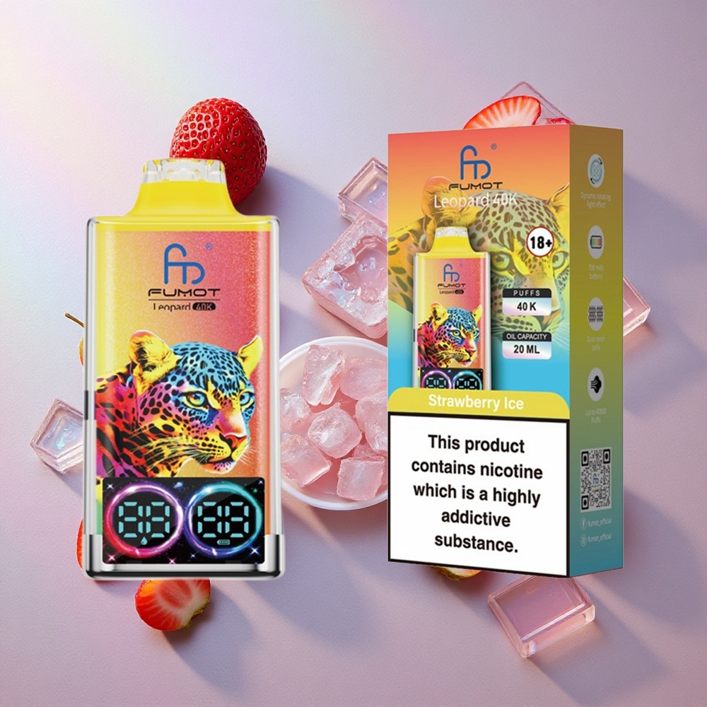 Fumot Leopard 40000 Puffs Fresa Hielo Dual Mesh Colombia wholesale