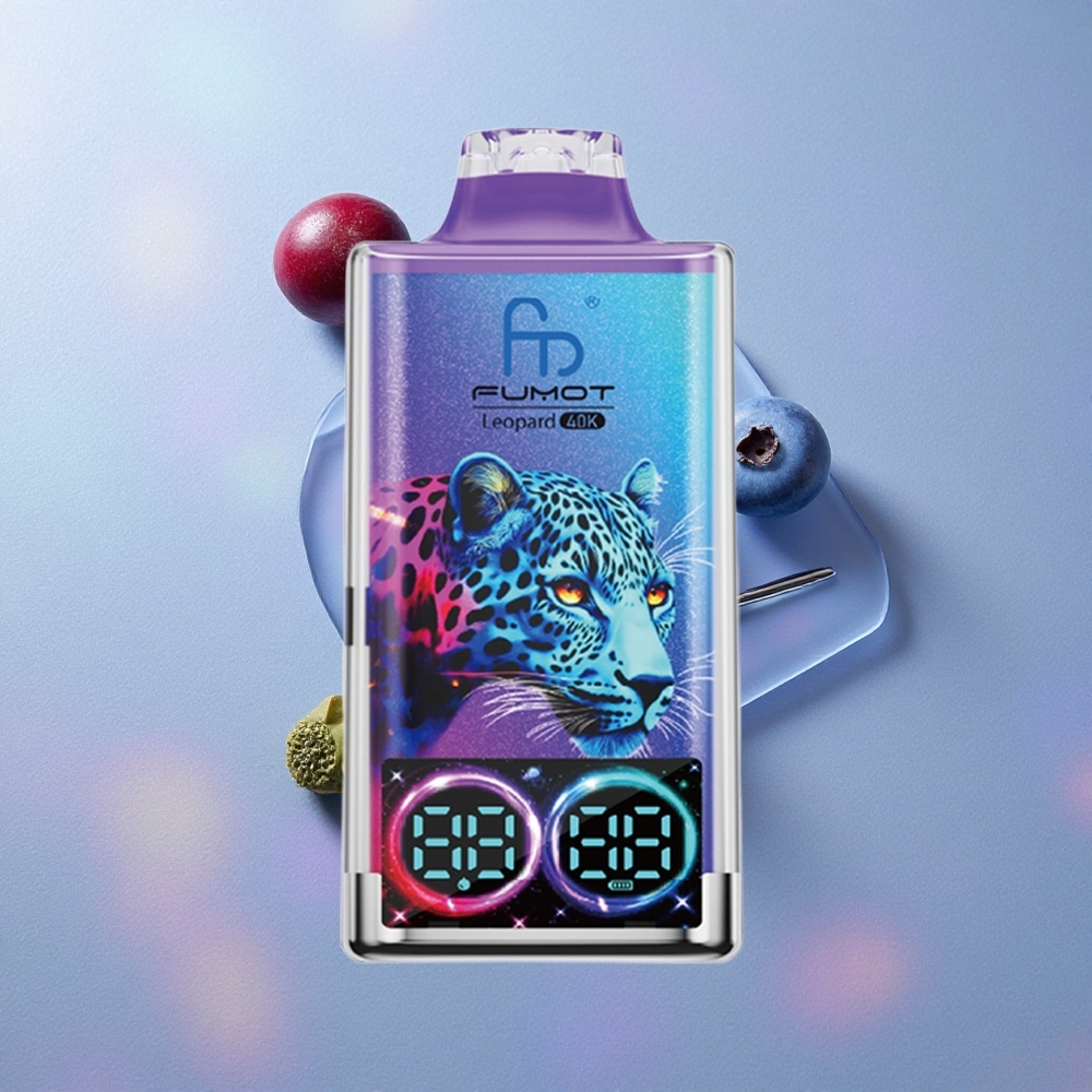 Fumot Leopard 40K Puffs Arándano en Hielo Dual Mesh Colombia wholesale