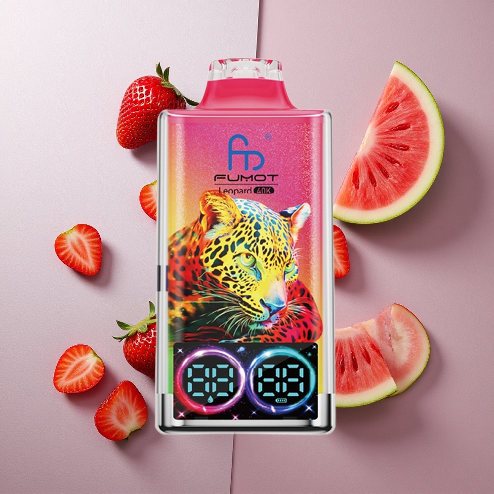 Fumot Leopard 40K Puffs Fresa Sandía Pantalla Digital Colombia wholesale