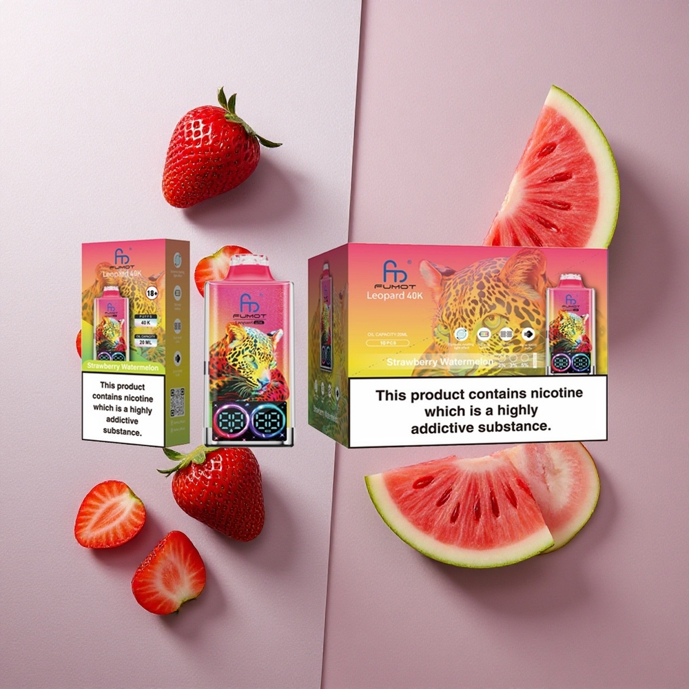 Fumot Leopard 40K Puffs Fresa Sandía Pantalla Digital Colombia wholesale