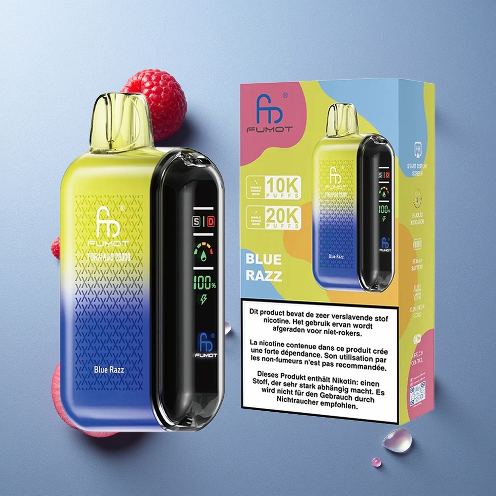 Fumot Tornado 20000 Puffs Arándano Azul Dual Mesh Colombia wholesale