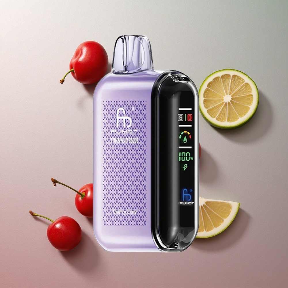 Fumot Tornado 20000 Puffs Cereza Lima 20ml Capacidad Colombia wholesale