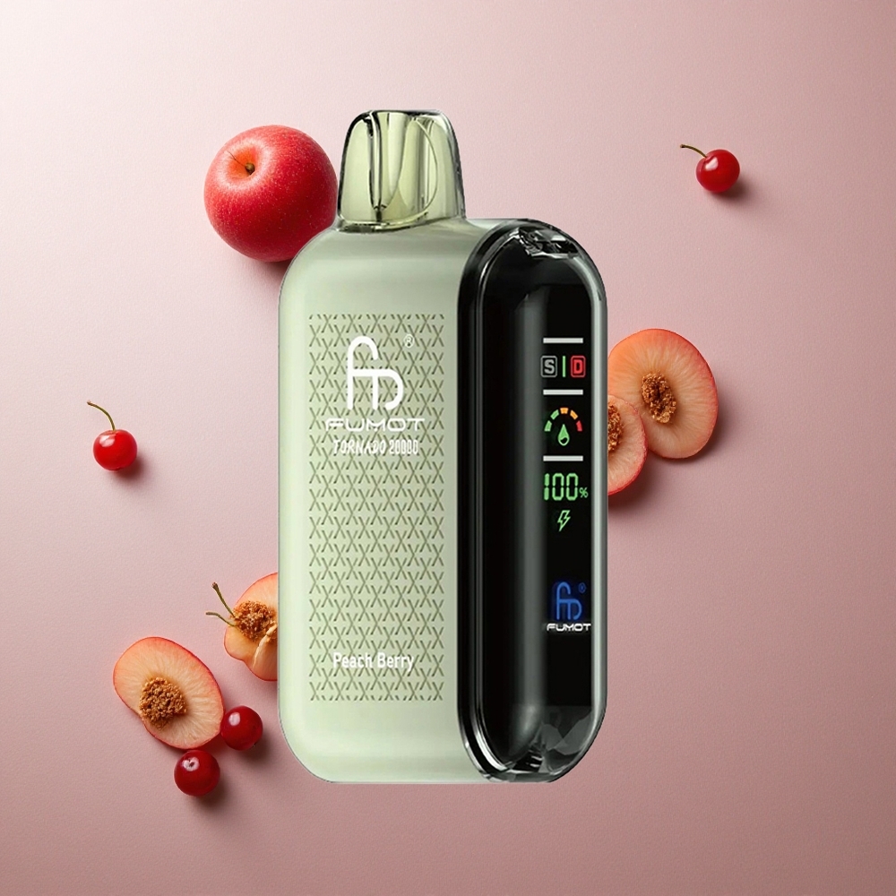 Fumot Tornado 20000 Puffs Durazno Baya 20ml Capacidad Colombia wholesale