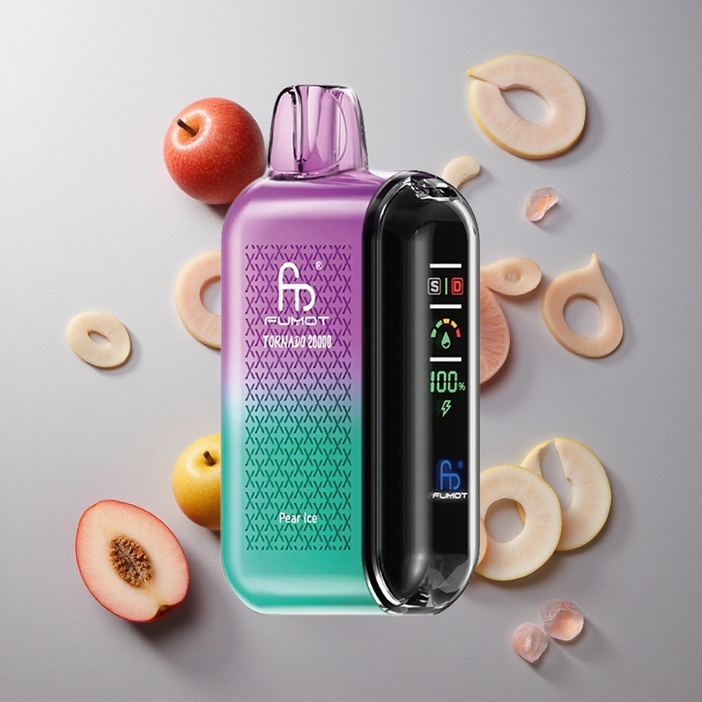 Fumot Tornado 20000 Puffs Pera Hielo 20ml Capacidad Colombia wholesale