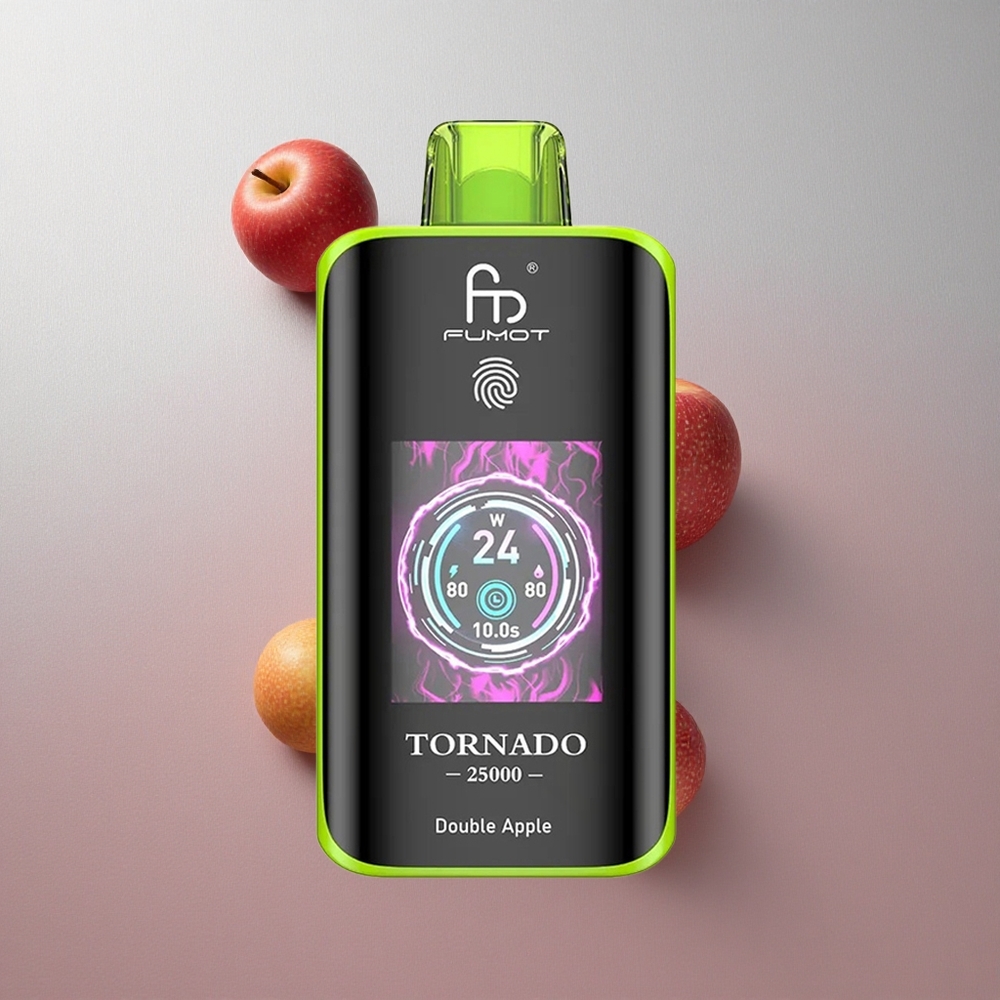 Fumot Tornado 25000 Puffs Doble Manzana Pantalla HD Colombia wholesale