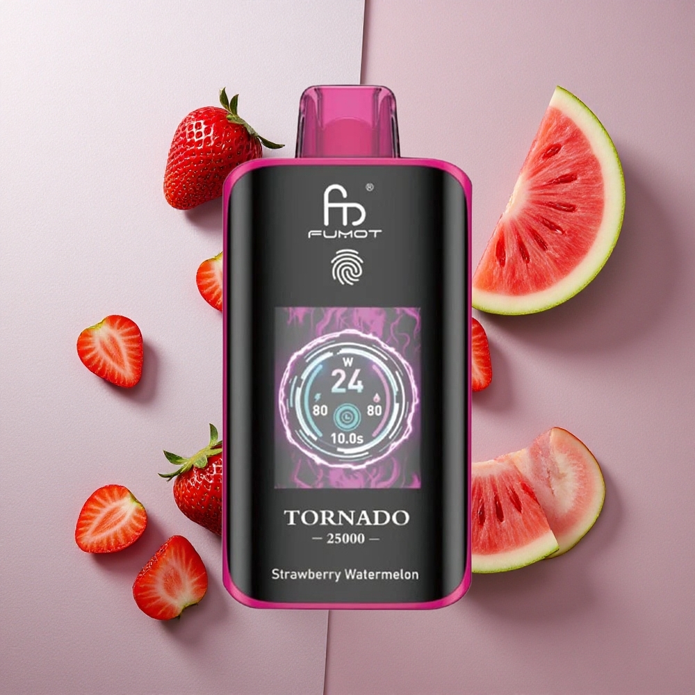 Fumot Tornado 25000 Puffs Fresa Sandía Pantalla HD Colombia wholesale
