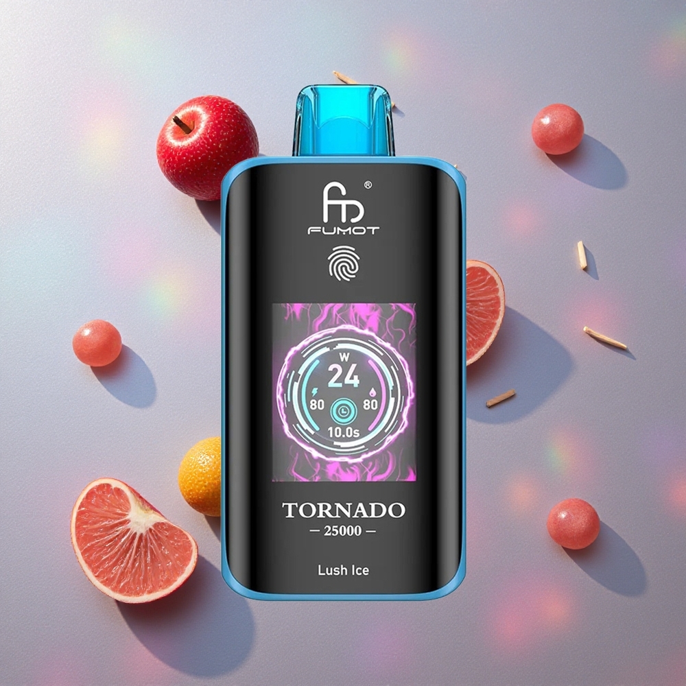 Fumot Tornado 25000 Puffs Hielo Lujoso Pantalla HD Colombia wholesale