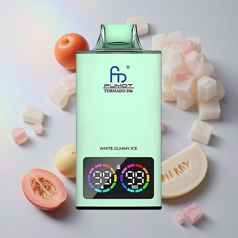 Fumot Tornado 35000 Doble Malla Chicle Blanco Colombia wholesale