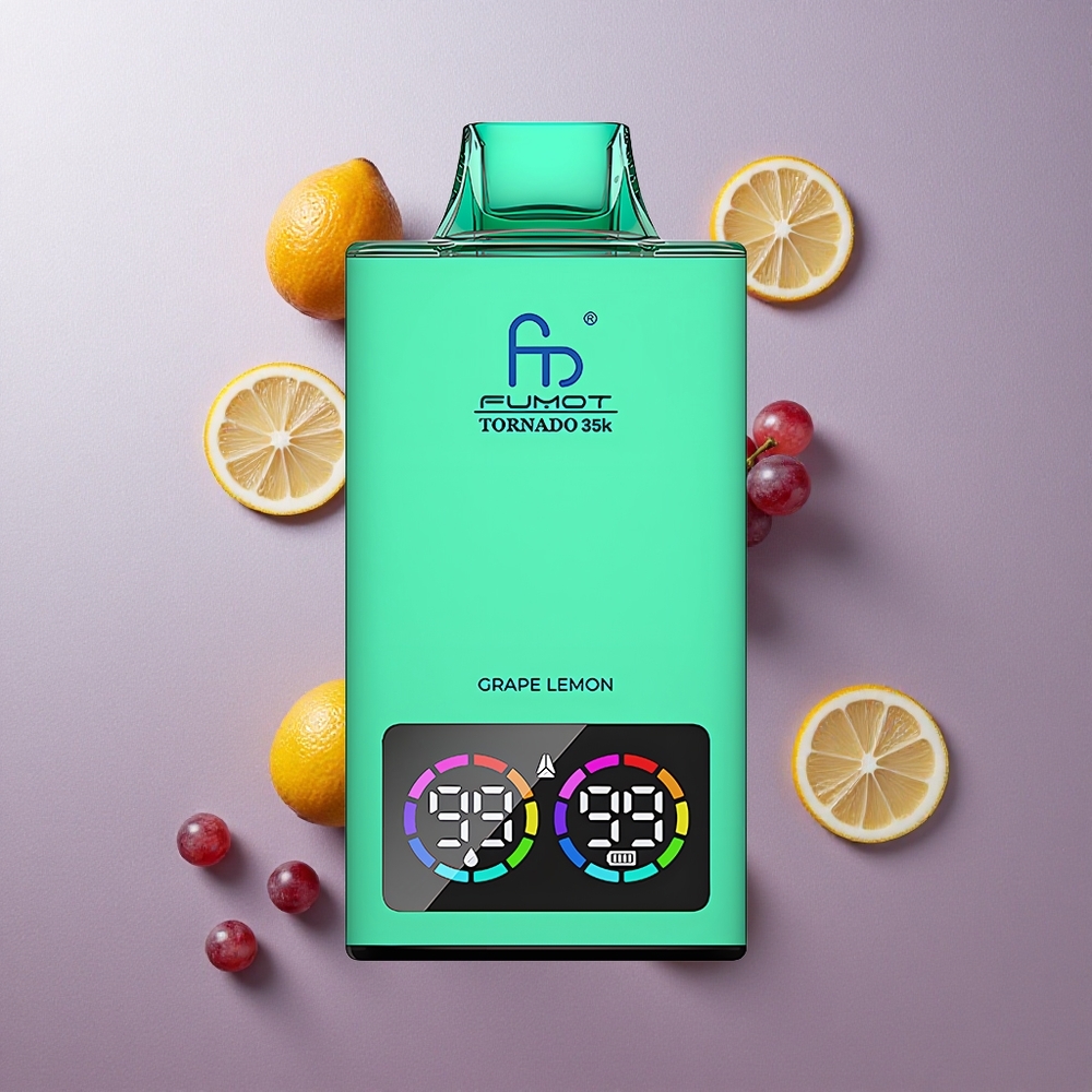 Fumot Tornado 35000 Uva Limón Luces RGB Colombia wholesale