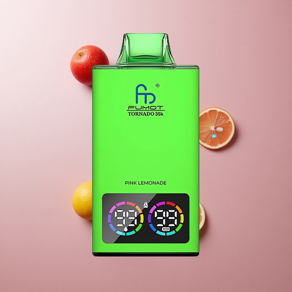 Fumot Tornado 35000 Vape Desechable Limonada Rosa con Doble Malla Colombia wholesale