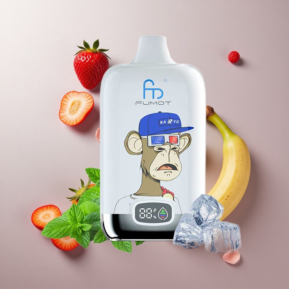 Fumot Tornado Digital Box 12000 Puffs Fresa y Plátano Colombia wholesale