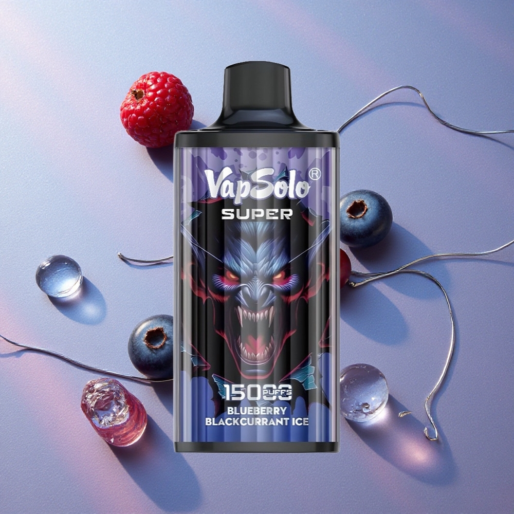 Vapsolo Super 15000 Puffs Arándano Azul Grosella Negra Hielo 40ml Colombia wholesale