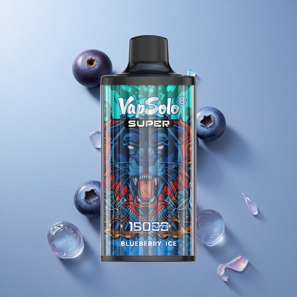 Vapsolo Super 15000 Puffs Arándano Azul Hielo 40ml Colombia wholesale