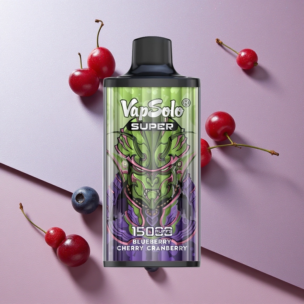 Vapsolo Super 15000 Puffs Arándano Cereza Azul 40ml Colombia wholesale