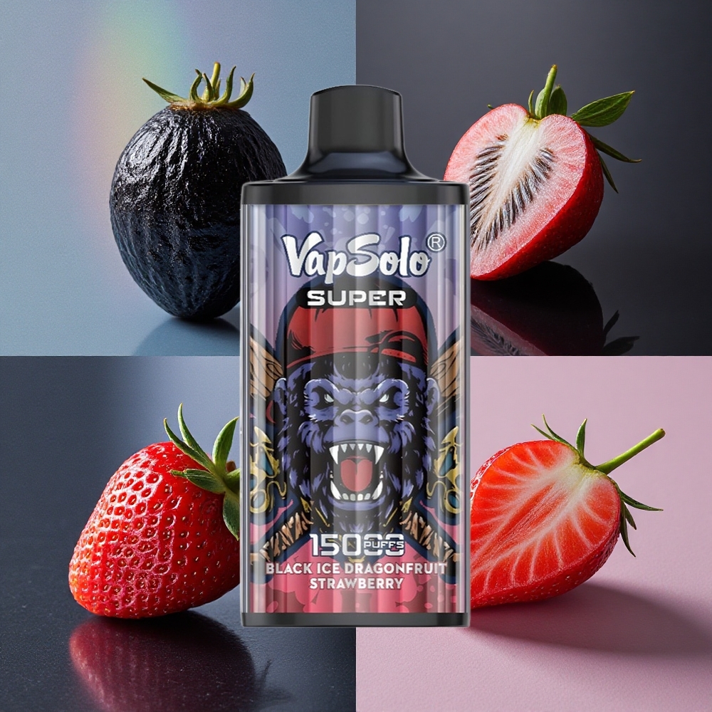 Vapsolo Super 15000 Puffs Dragón Negro Fresa Fruta del Dragón Colombia wholesale
