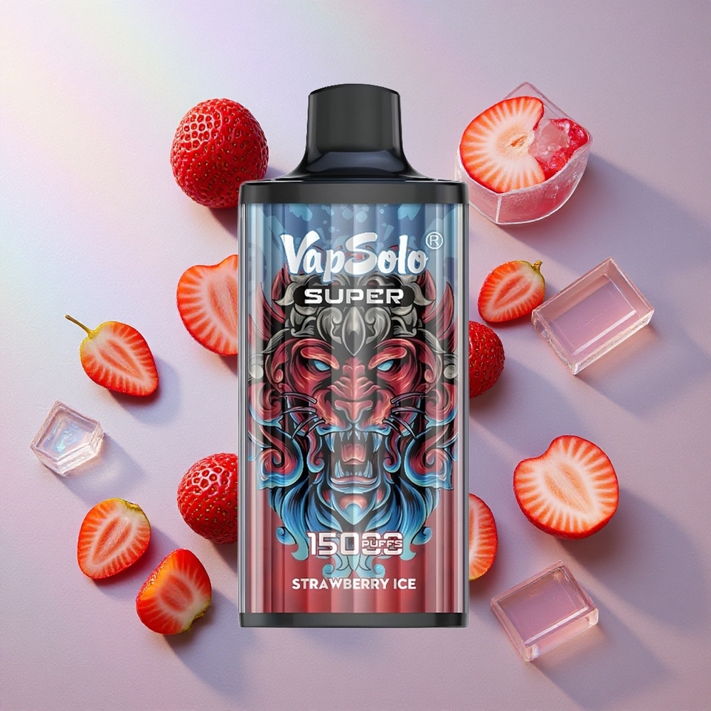 Vapsolo Super 15000 Puffs Fresa Helada 40ml Colombia wholesale