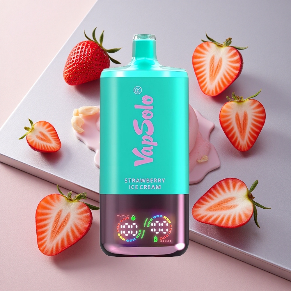 VapSolo Triple 30000 Puffs Fresa Crema Helada 40ml Colombia wholesale