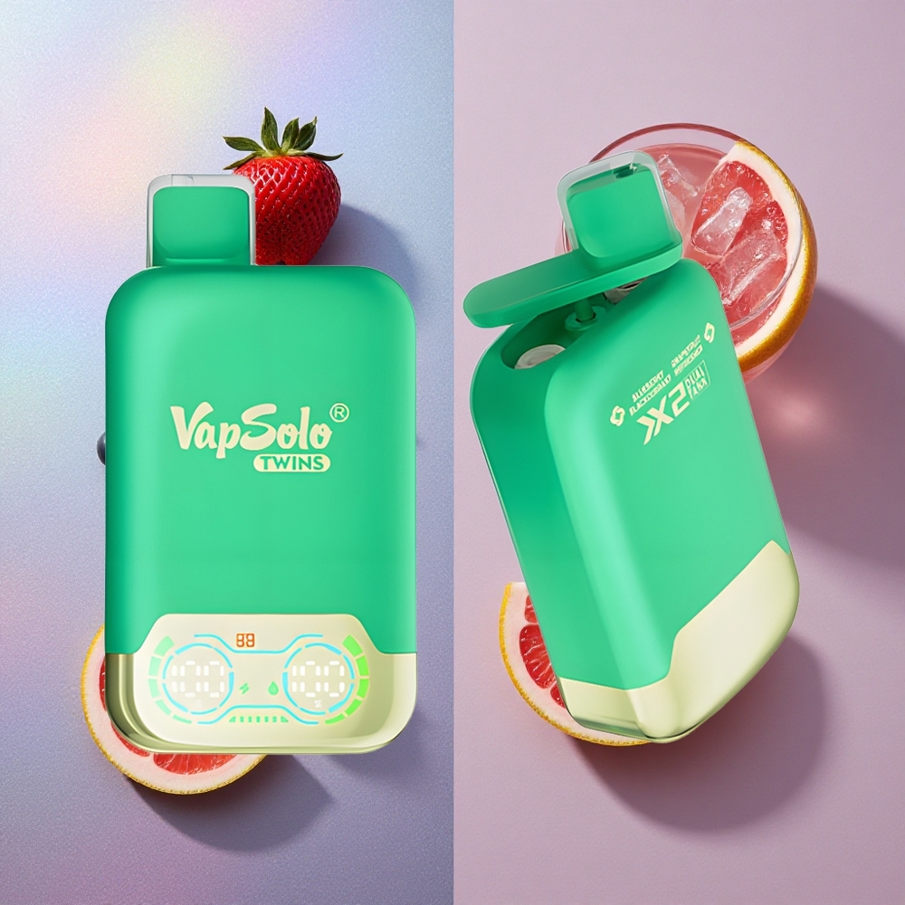 Vapsolo Twins 20000 Puffs Arándano Azul & Pomelo Refrescante 40ml Colombia wholesale