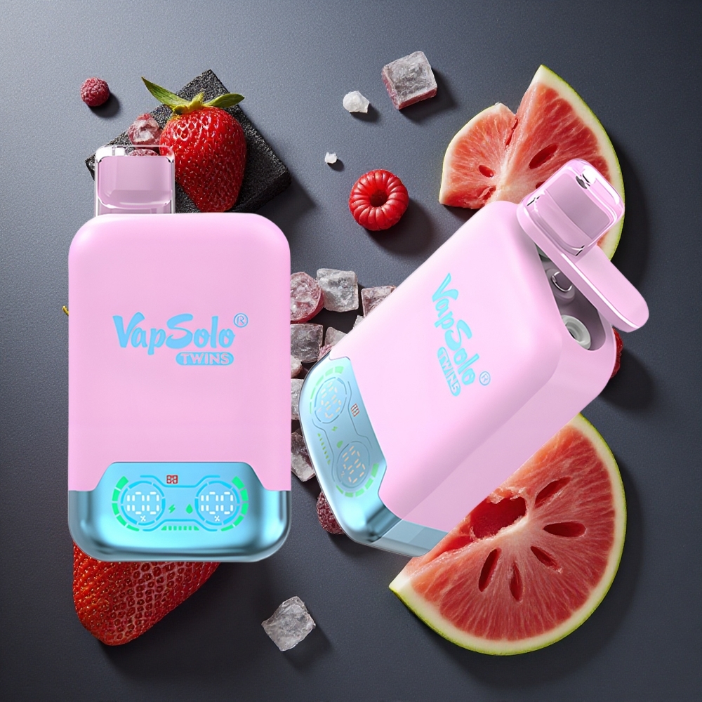 Vapsolo Twins 20000 Puffs Fresa Frambuesa Sandía Dragón Negro Colombia wholesale