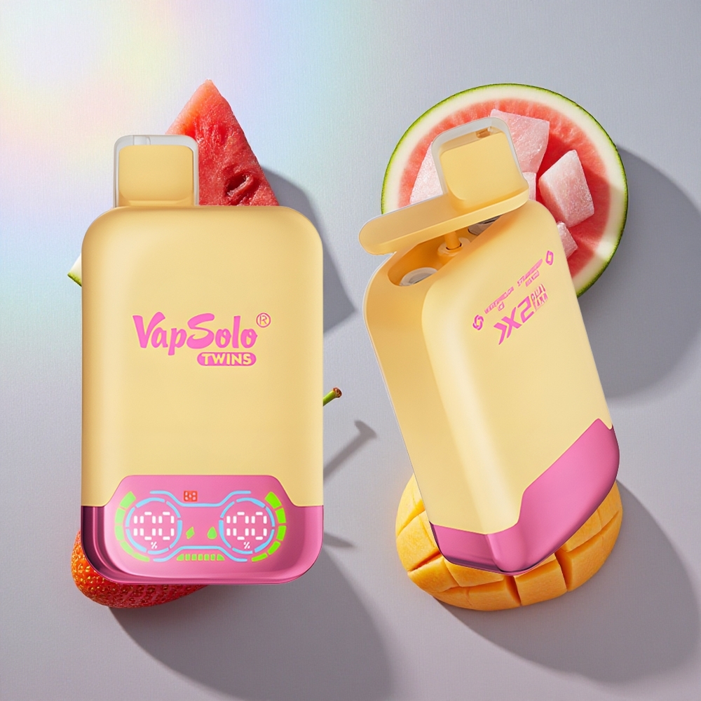 Vapsolo Twins 20000 Puffs Sandía Helada & Fresa Mango 40ml Colombia wholesale