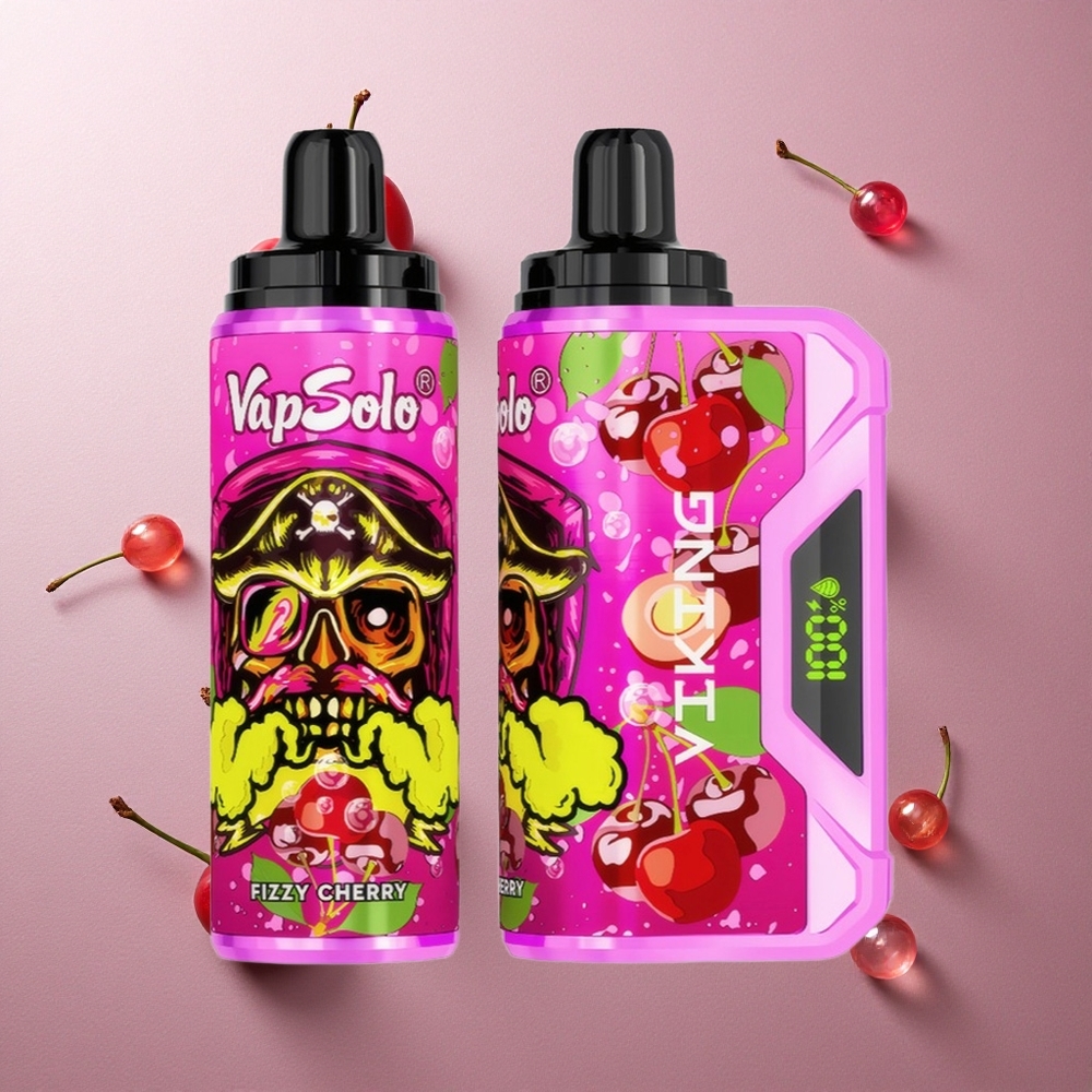 VapSolo VIKING 12000 Puffs Cereza Efervescente 22ml Colombia wholesale