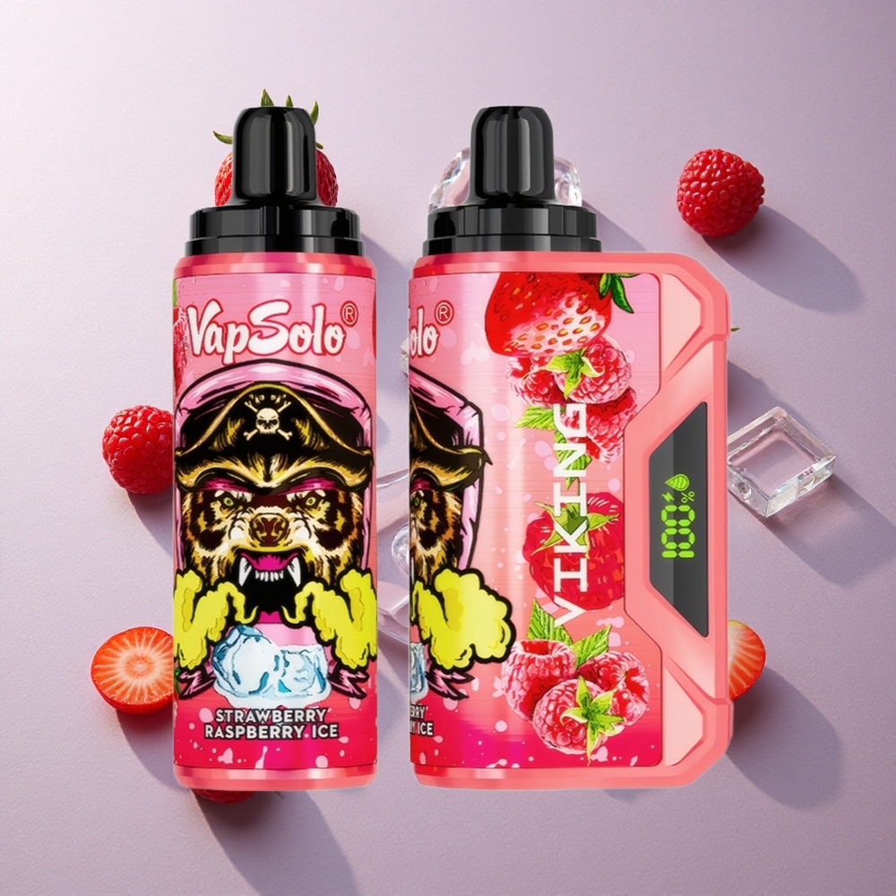 VapSolo VIKING 12000 Puffs Fresa Frambuesa Hielo 22ml Colombia wholesale