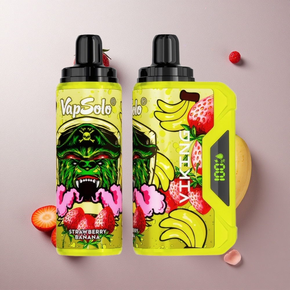 VapSolo VIKING 12000 Puffs Fresa Plátano 22ml Colombia wholesale