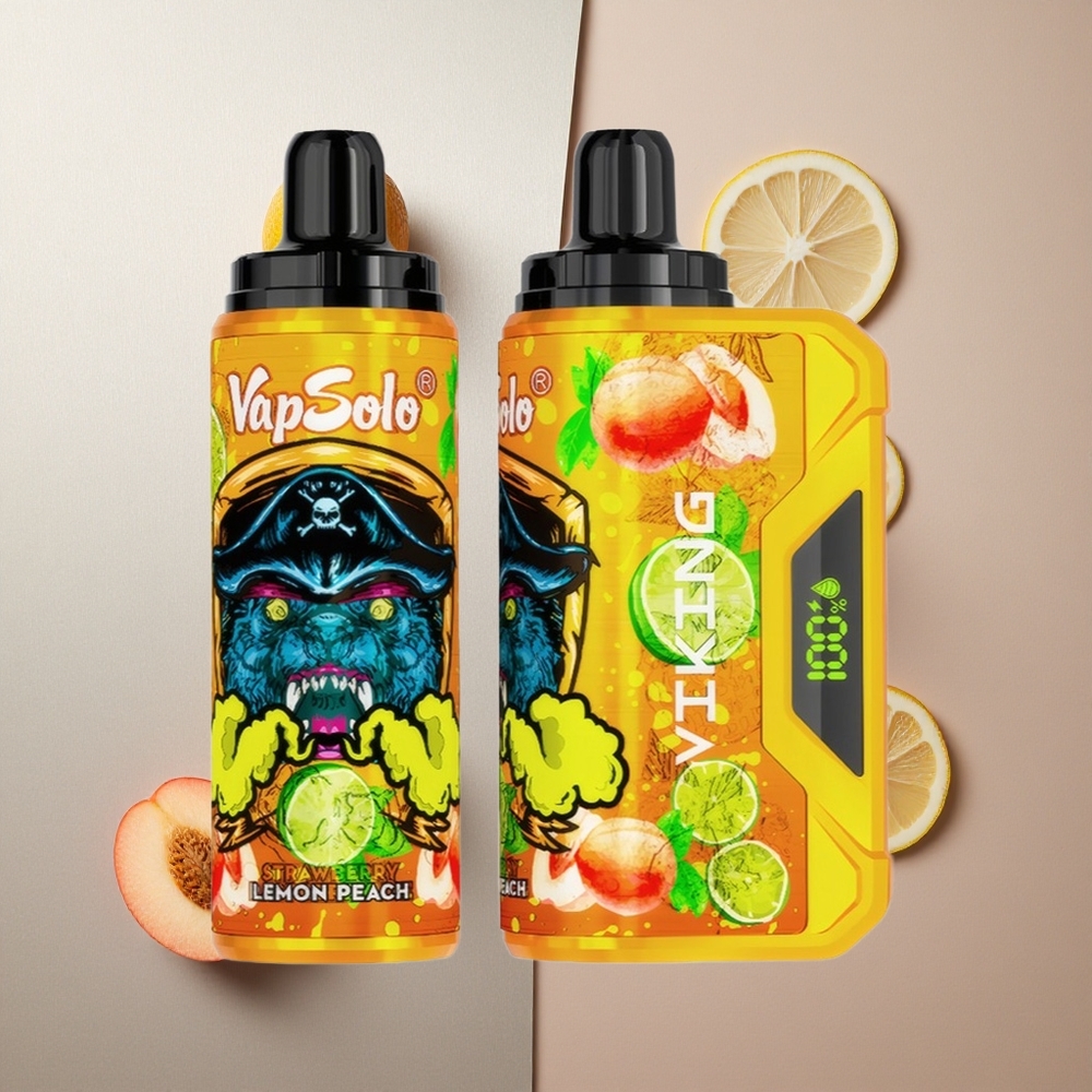 VapSolo VIKING 12000 Puffs Limón Durazno 22ml Colombia wholesale