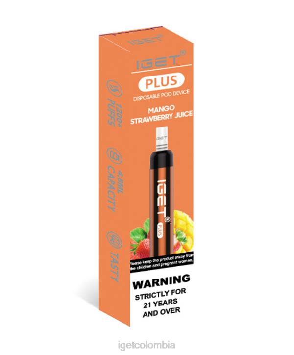 H6DP35 tengo más jugo de fresa y mango Iget Bar