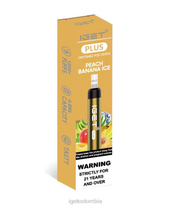 H6DP36 tengo más hielo de plátano y durazno Iget Vape