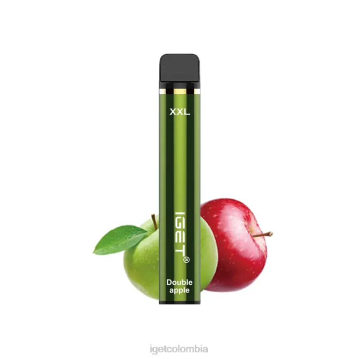 H6DP352 IGET xxl 1800 inhalaciones manzana doble Vape Online