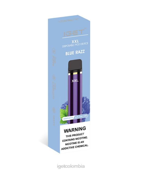 H6DP45 soy xxl Razz azul Iget Bar