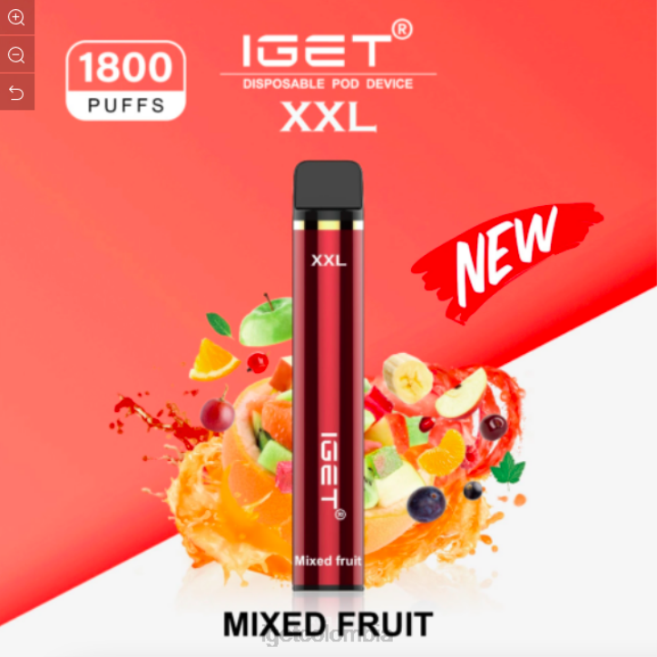 H6DP489 IGET xxl - 1800 inhalaciones fruta mezclada Bar Online