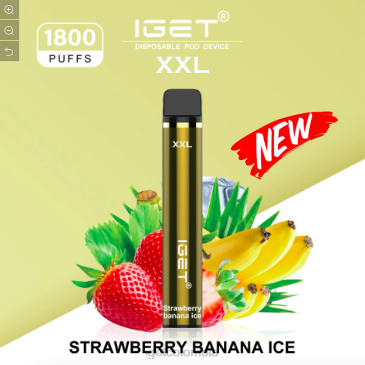 H6DP603 IGET xxl - 1800 inhalaciones hielo de fresa y plátano Online Order