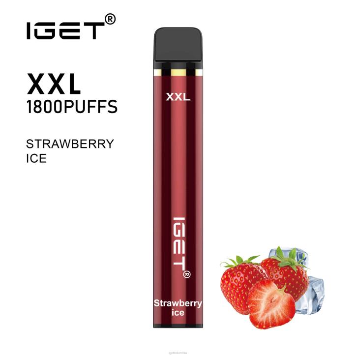 H6DP75 soy xxl hielo de fresa Iget Bar