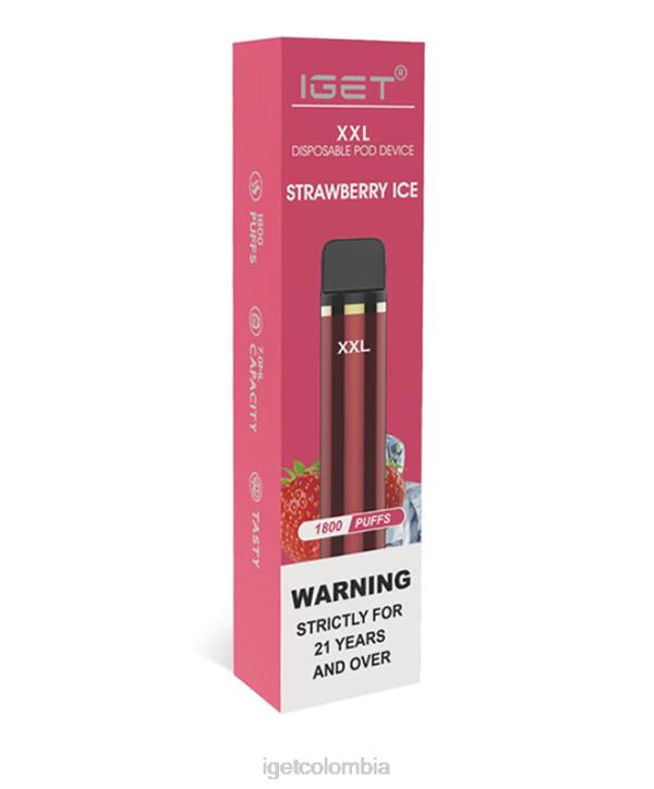 H6DP75 soy xxl hielo de fresa Iget Bar
