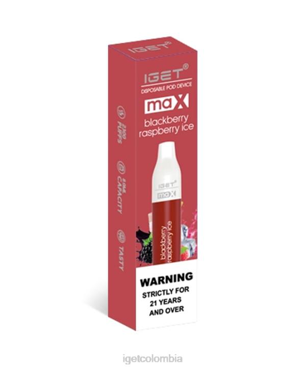 H6DP78 tengo máximo hielo de frambuesa y mora Iget Store