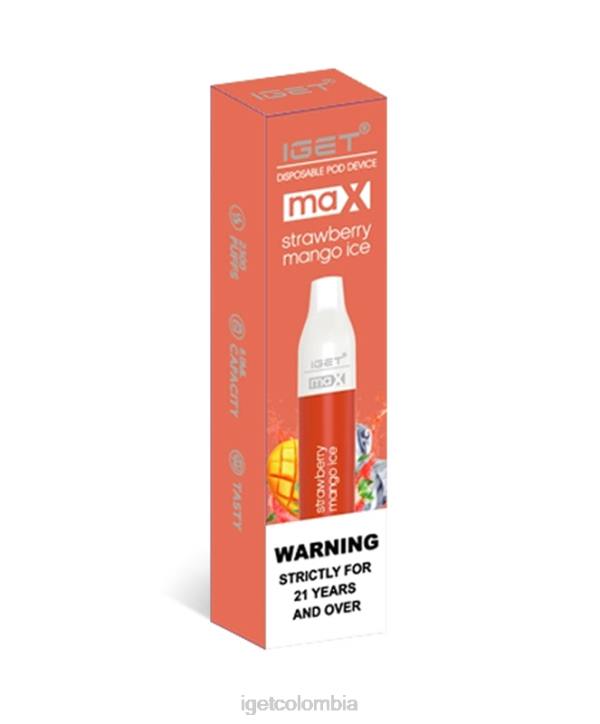H6DP91 tengo máximo hielo de mango fresa Iget Vape