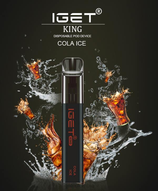 H6DP451 rey IGET - 2600 inhalaciones hielo de cola Bar Vape Online