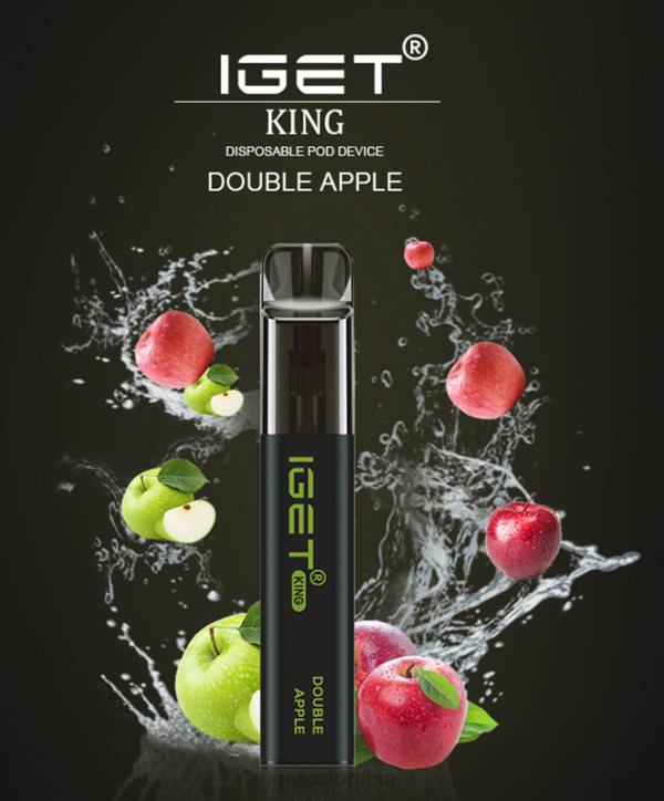 H6DP524 rey IGET - 2600 inhalaciones manzana doble Store