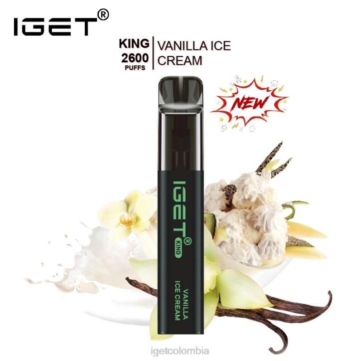 H6DP575 rey IGET - 2600 inhalaciones helado de vainilla Online