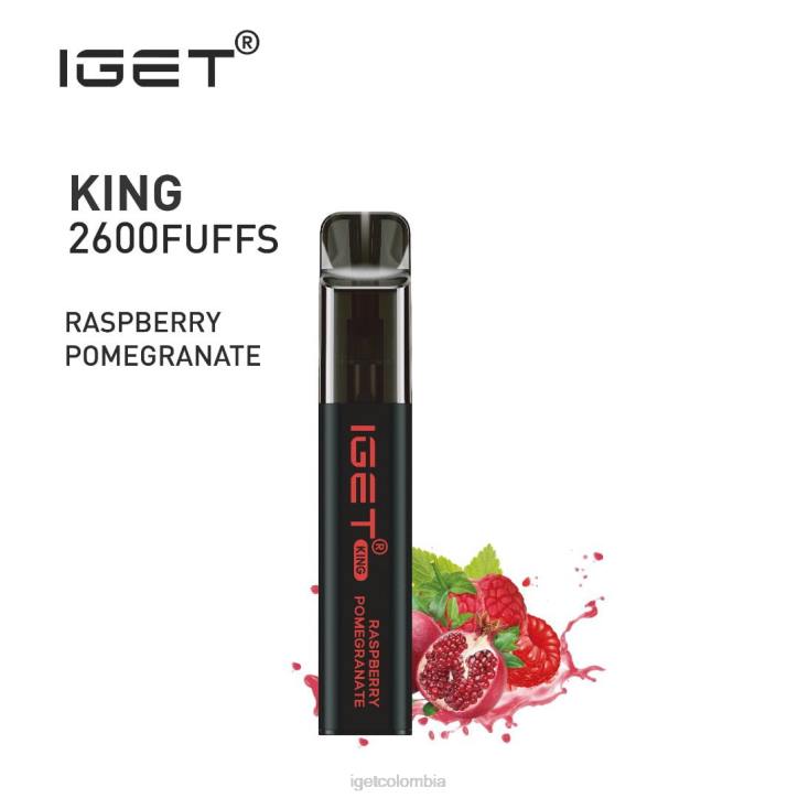 H6DP594 rey IGET - 2600 inhalaciones granada frambuesa Vape Store