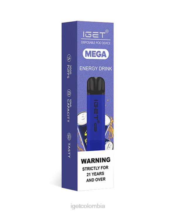 H6DP128 entiendo mega bebida energética Iget Vape Online